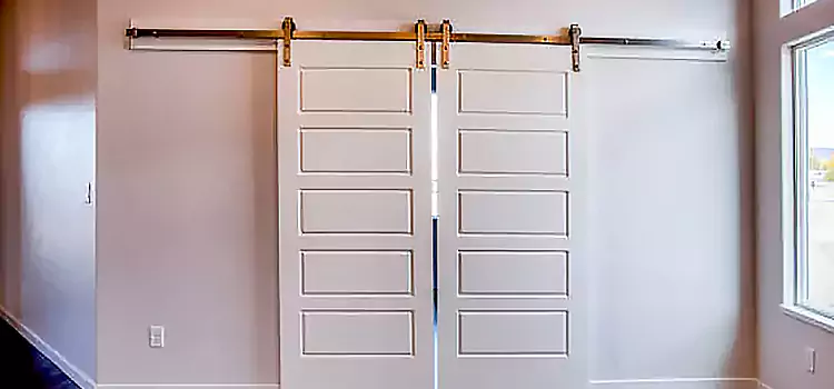 Glass Barn Door with Installation Hardware Kit Center Point