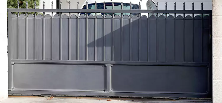 Metal Driveway Gate Installation Center Point